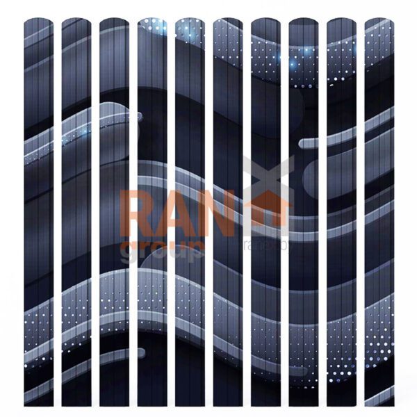 штакетник металлический дизайн