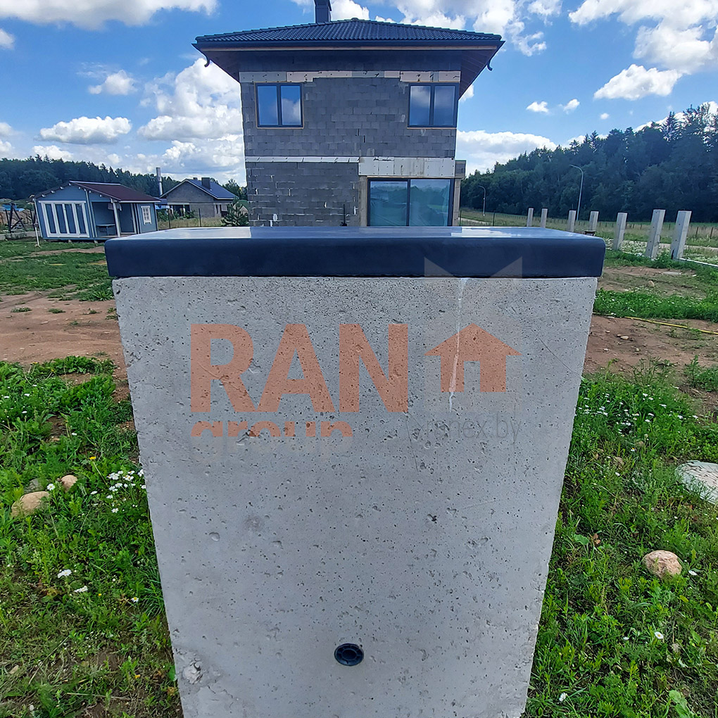 крышка для забора 200х500 графит