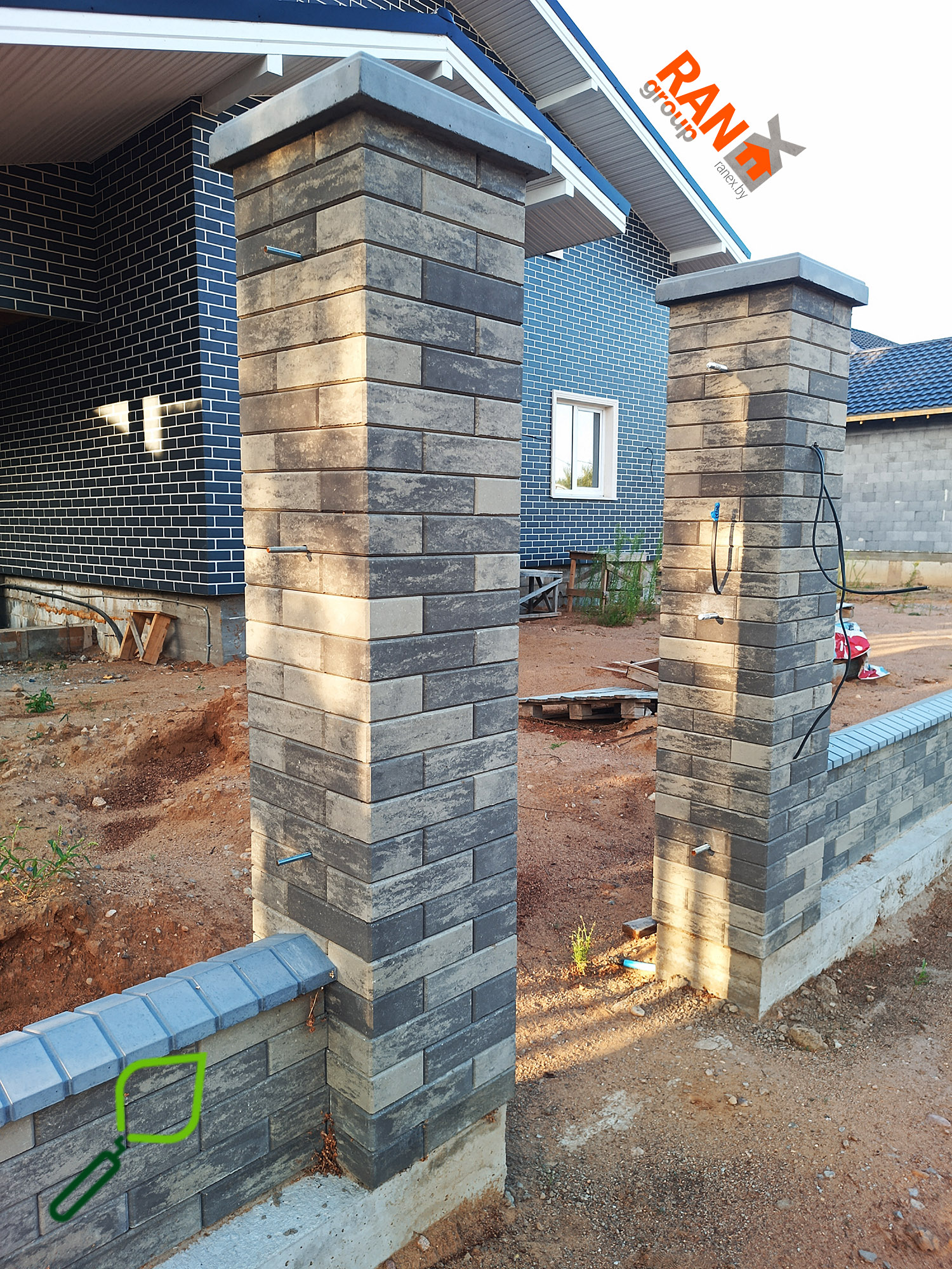 крышки для заборов двускатные под кирпич