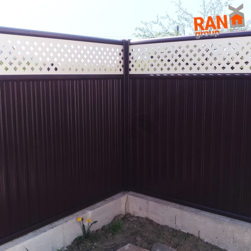 металломодульный забор из профлиста