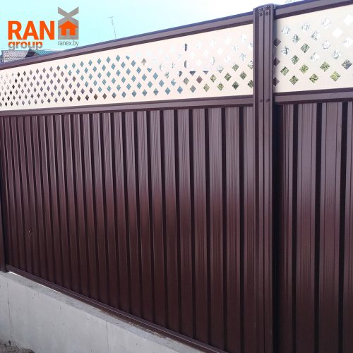 металломодульный забор из профлиста