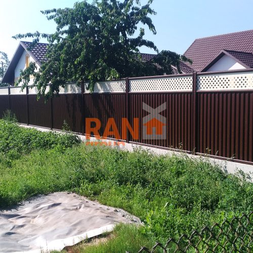 металломодульный забор из профлиста