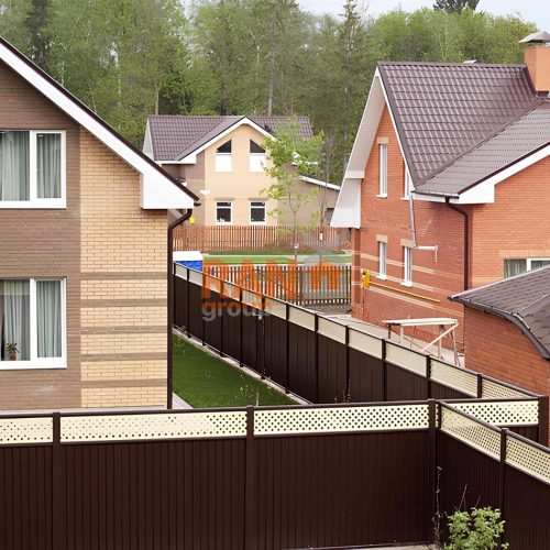 металломодульный забор из профлиста