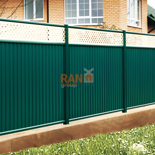 металломодульный забор из профлиста