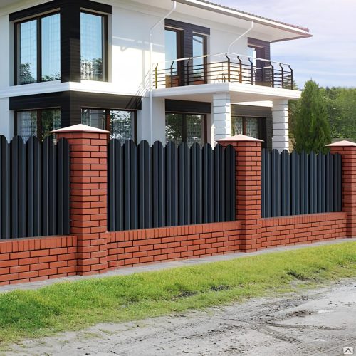 metalloprofilnyj-zabor-iz-proflista-profnastila-pod-shtaketnik-s10 (2) фигурный профнастил для забора с10